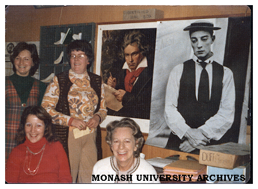 Staff at the Union Desk, Margaret Wilson (left), Caroline Piesse, Julie Hayden and Dot Grogan.