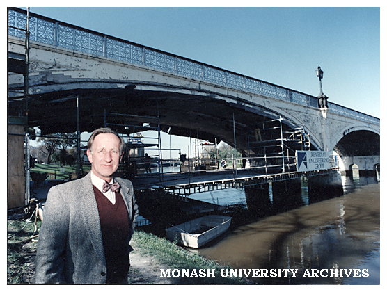 Professor Brian Cherry, consultant on the Morell Street Bridge restoration.