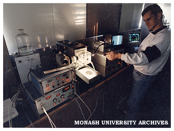 Early experiments at the Australian Pulp and Paper Institute.