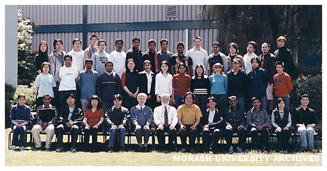 Electrical and Computer Systems Engineering staff and final year students