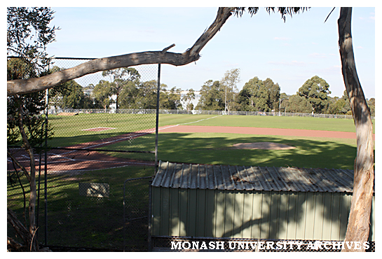 Baseball diamond, Clayton campus