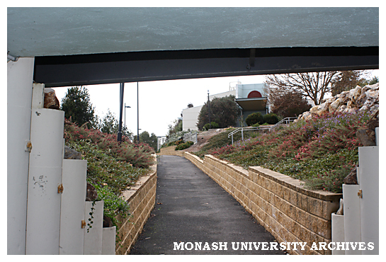 Underpass between West residences and campus, Gippsland campus