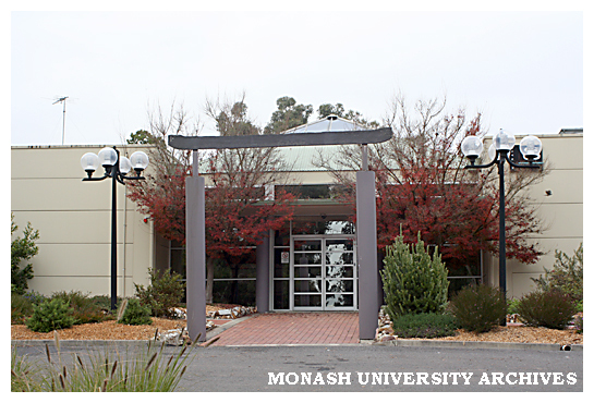 Entrance to Switchback Gallery, Gippsland campus