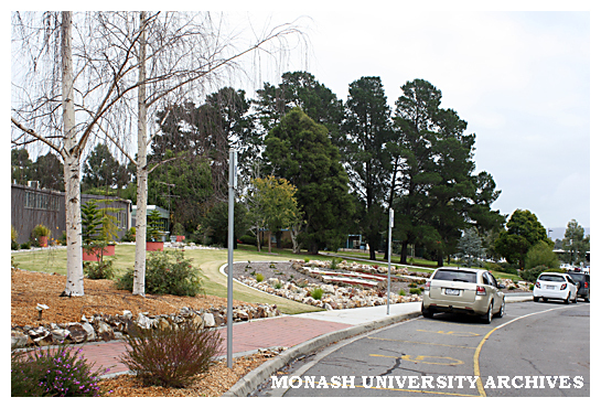 Gardens outside Art &amp; Design on Ada Crossley Drive, Gippsland campus