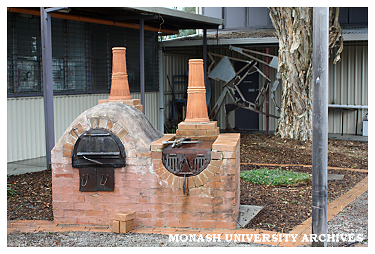Barbecue outside Art &amp; Design, Gippsland campus