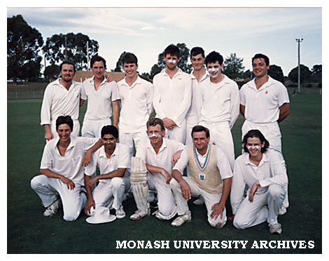 Monash University Cricket Club 'B' turf premiers 1991-92
