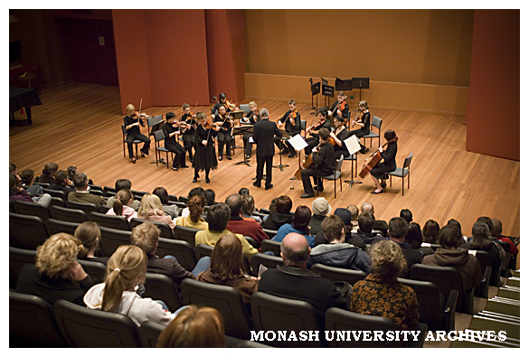 Music performance at the Music Auditorium for the 2005 Open day at Clayton campus.