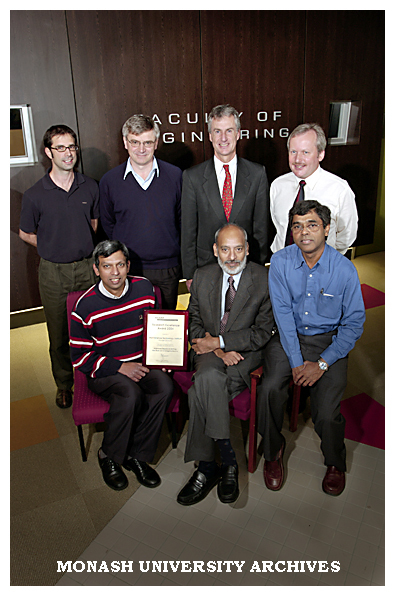 Maintenance Technology Institute staff with excellence award for research into improving the safety and reliability of Australian coal mining equipment.