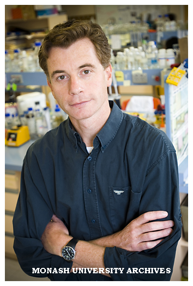 Dr Tim Stinear, researching the complete DNA sequence of a flesh-eating bacterium that causes Buruli (Bainsdale) Ulcer.