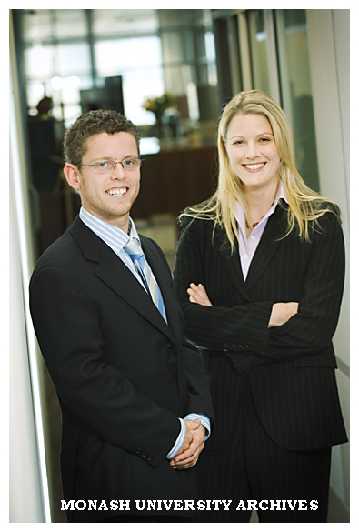 Fulbright Scholarship winners Mr Matthew Belousoff and Ms Clare O&iuml;&iquest;&frac12;Neil.