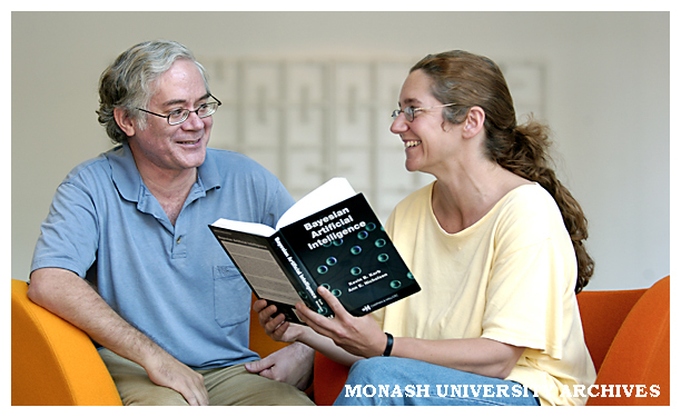 Dr Kevin Korb and Dr Ann Nicholson, writers of the book Bayesian Artificial Intelligence.