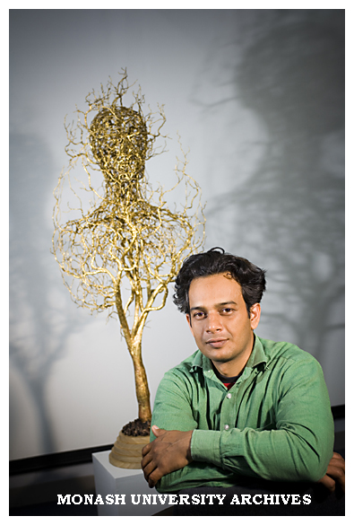 Sculptor-in-residence Mr Dhananjay Singh.