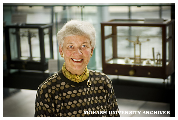 Nicola Williams, curator of 'A Question of Balance', a display of weighing instruments from the Faculty of Science collection.