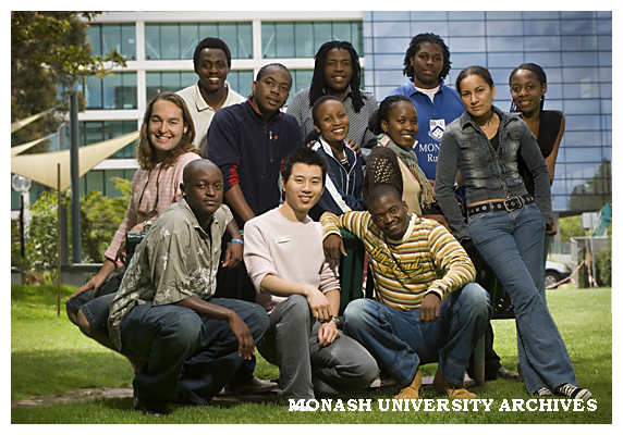 Monash South Africa students visiting Clayton campus