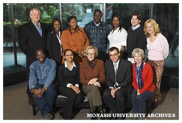 Academic staff from the School of Arts, Monash South Africa, visiting Clayton campus