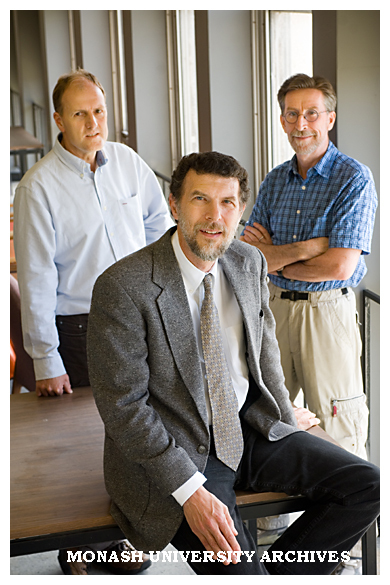 Dr Wayne Gumley (left), Professor Richard Krever and Professor Richard Cullen, award winners at the 2006 Australasian Tax Teachers Association conference