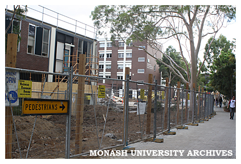 Demolition of Central Science building, Clayton campus