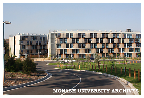 Student residences, Briggs Hall and Jackomos Hall, Clayton campus