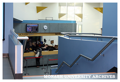 Interior of Sports and Recreation Centre, Clayton campus
