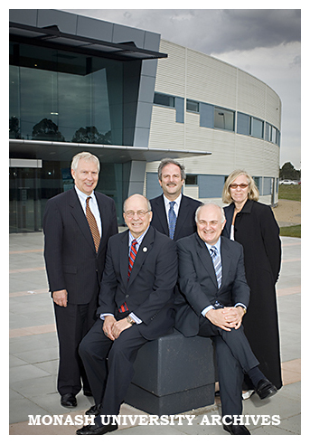 Visiting provosts from the Association of American Universities (AAU), Dr Rod Erickson (left), Dr George Davis, Dr Steven Knapp and Dr Debbie Freund.