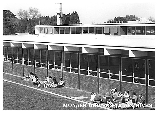 First year Chemistry laboratories with Talbot Colony water tower in the background