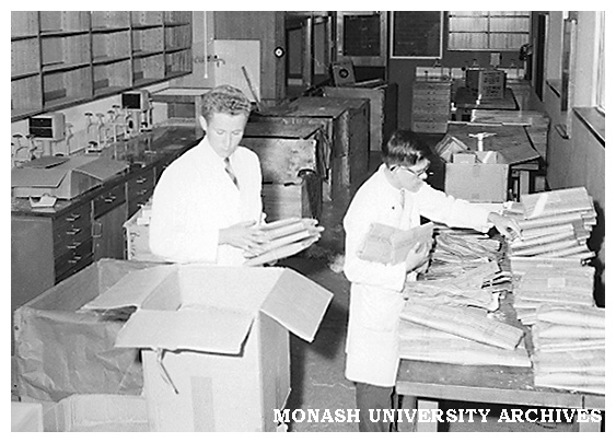 Department of Chemistry Technical Assistants Adrian Van Den Bergen (left) and Ian Odgers