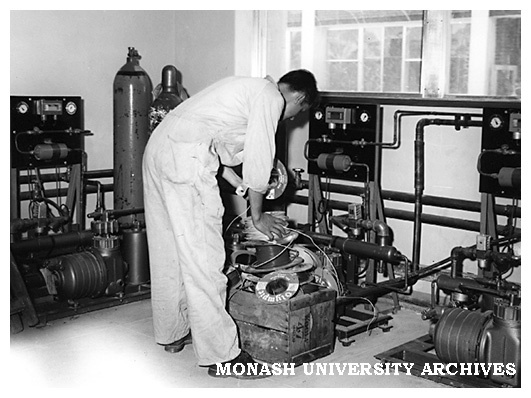 Installing equipment in Department of Chemistry