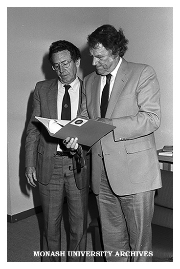 Professor John Swan and Sir Edmund Hillary, ANZAAS Festival of Science