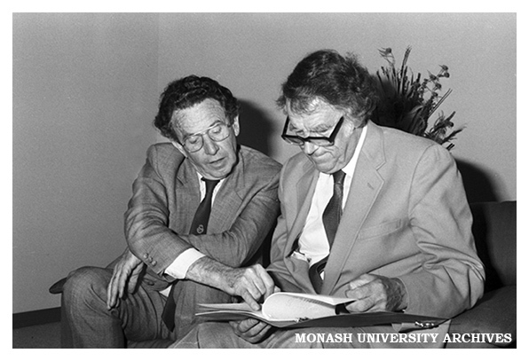 Professor John Swan and Sir Edmund Hillary, ANZAAS Festival of Science