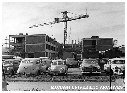 Senior Chemistry building under construction 1961
