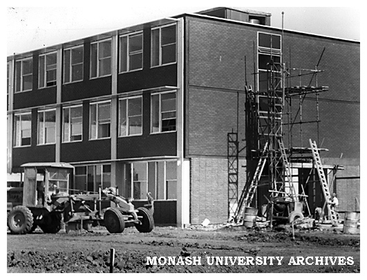 West end of senior Chemistry building (before later extensions), 1963