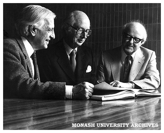 Professor John Legge, Professor Alan Shaw, Professor Alan McBriar (left to right)