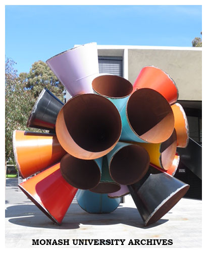 Sculpture 'Built Unbuilt Unbuildable', by James Angus, Clayton campus