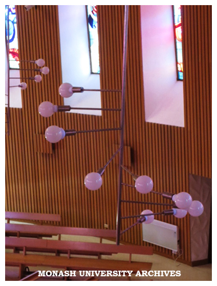 Light fittings in Religious Centre, Clayton campus