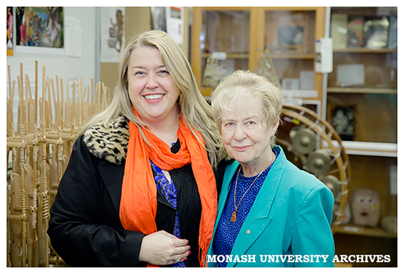 Joanna Donagan, Director of Global Initiatives, Global Engagement and Professor Margaret Kartomi, Director of the Music Archive of Monash University (MAMU)