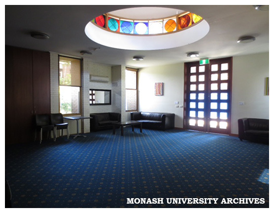 Narthex in Religious Centre, Clayton campus