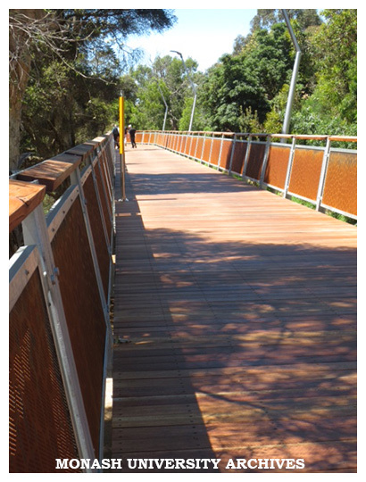 Jock Marshall board walk, Clayton campus
