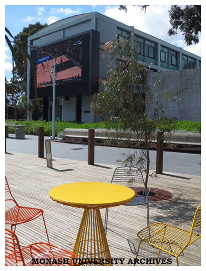 Big screen, Clayton campus