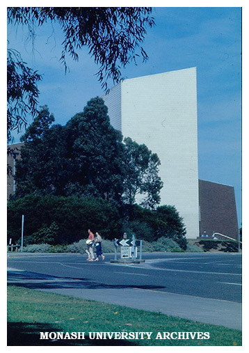 Alexander Theatre from Ring Road, Clayton campus