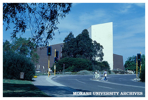 Alexander Theatre from ring road, Clayton campus