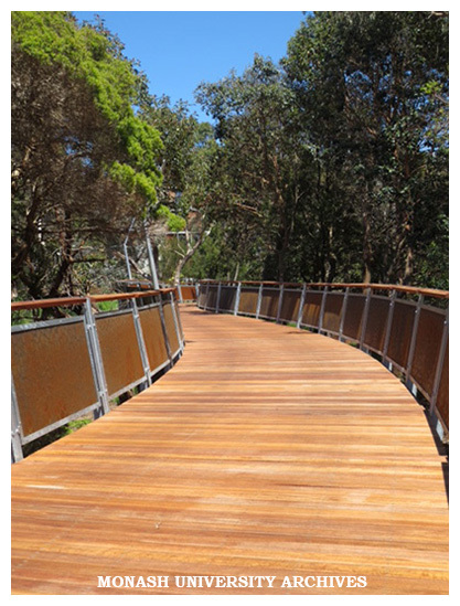 Jock Marshall board walk, Clayton campus