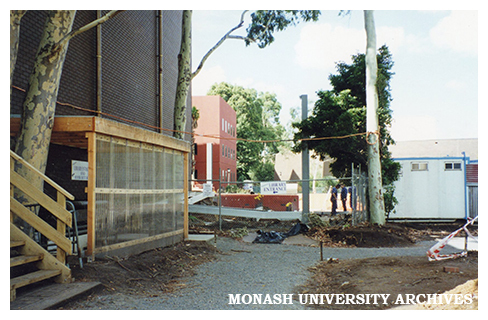 Alterations to Matheson Library entrance and after hours book return chutes, Clayton campus