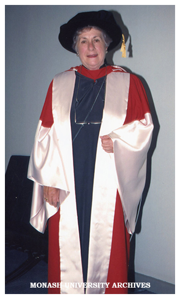 Honorary graduate Celia Rosser
