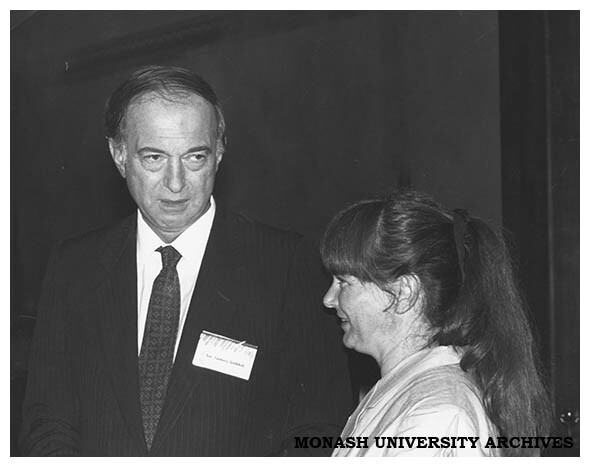 Mr Justice Gobbo and Ms Greta Bird at book launch