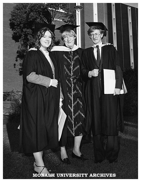 Professor Jean Whyte and graduates