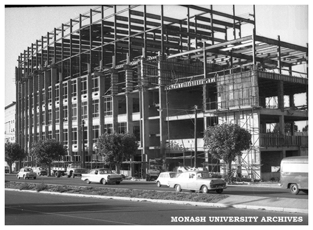 Caulfield Technical College building construction