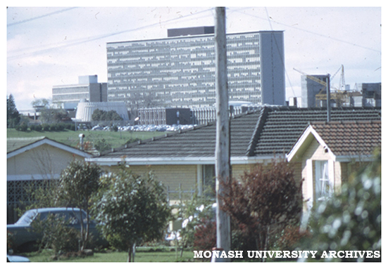 Clayton campus from Marina Court, Notting Hill