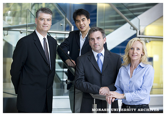 Researchers Professor Shaun Jackson, Dr Leslie Yeo, Professor Charles Mackay and Associate Professor Sharon Ricardo