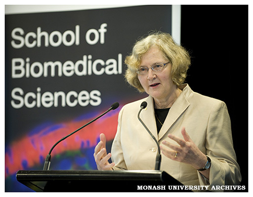 Professor Elizabeth Blackburn, Nobel Laureate in Physiology or Medicine, at the official opening of the new Biomedical Sciences buildings, Clayton campus