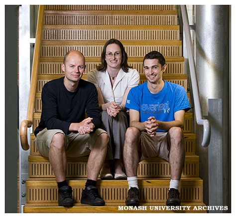 Tall Poppy Award winners Dr Wouter Schellart, Dr Michelle Dunstone and Dr Daniel Price